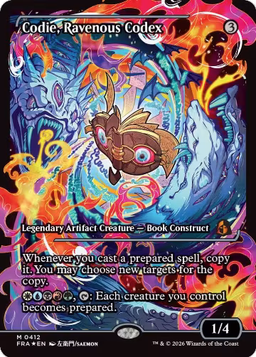 Codie, Ravenous Codex (Showcase) (412), Reality Fracture — Magic card price