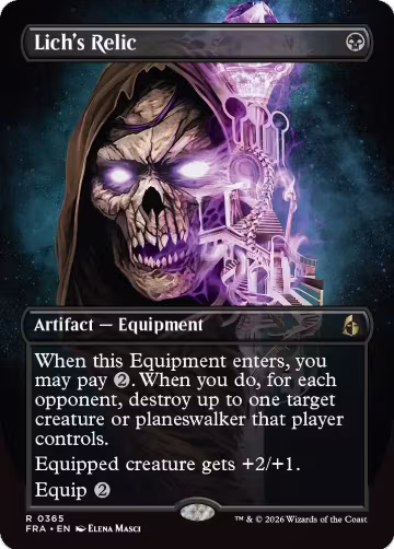 Lich's Relic (Borderless) (365), Reality Fracture — Magic card price