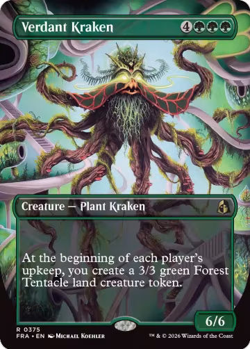 Verdant Kraken (Borderless) (375), Reality Fracture — Magic card price