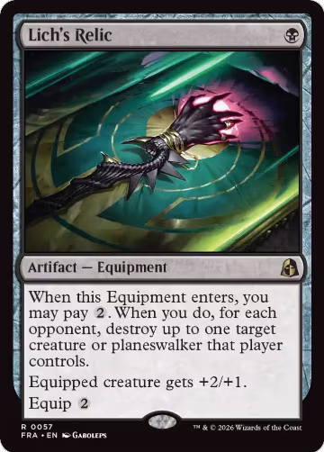 Lich's Relic (57), Reality Fracture — Magic card price