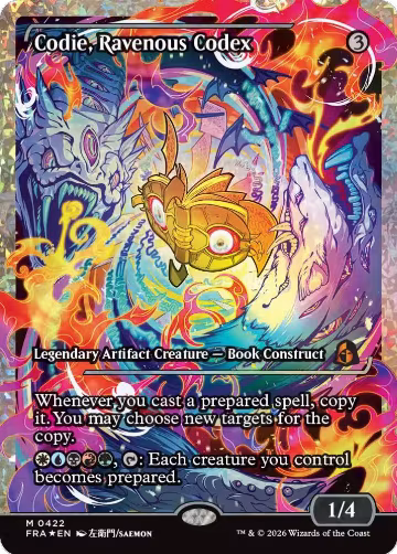 Codie, Ravenous Codex (Showcase) (Fracture Foil) (422), Reality Fracture — Magic card price