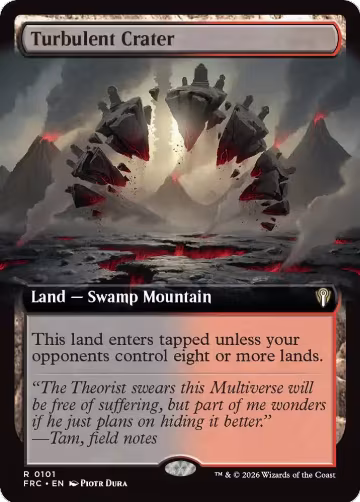 Turbulent Crater (Extended Art) (101), Commander: Reality Fracture — Magic card price