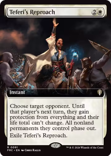 Teferi's Reproach (Extended Art) (91), Commander: Reality Fracture — Magic card price