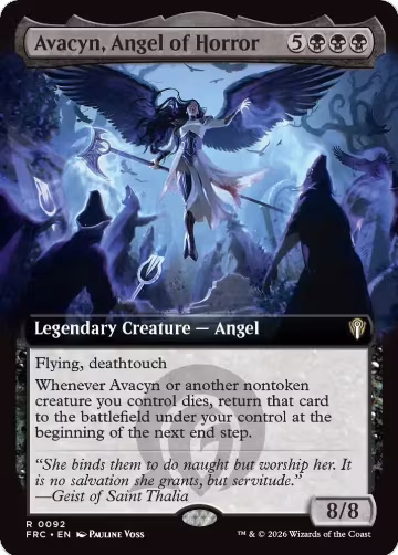 Avacyn, Angel of Horror (Extended Art) (92), Commander: Reality Fracture — Magic card price