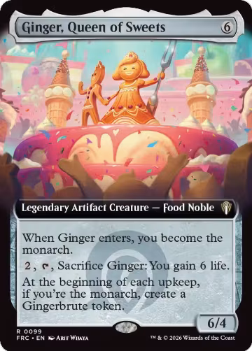 Ginger, Queen of Sweets (Extended Art) (99), Commander: Reality Fracture — Magic card price