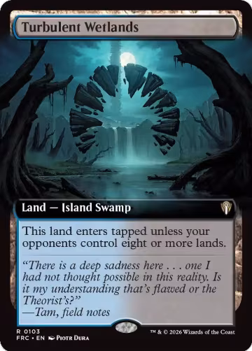Turbulent Wetlands (Extended Art) (103), Commander: Reality Fracture — Magic card price