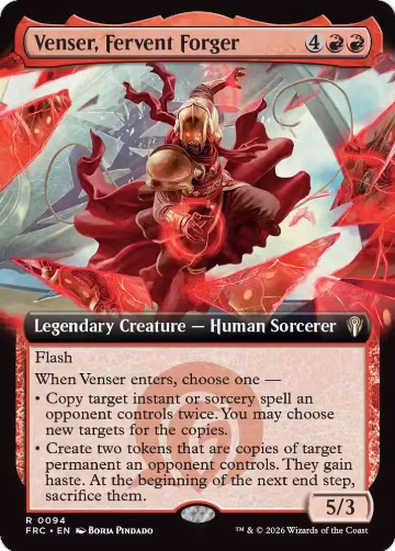 Venser, Fervent Forger (Extended Art) (94), Commander: Reality Fracture — Magic card price