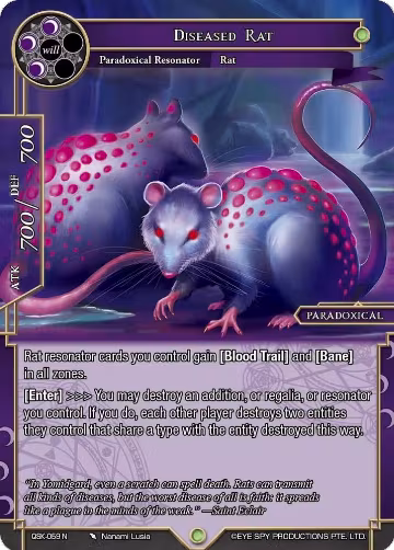 Diseased Rat (QSK-059 N), The Quest of the Seven Keys — Force of Will card price
