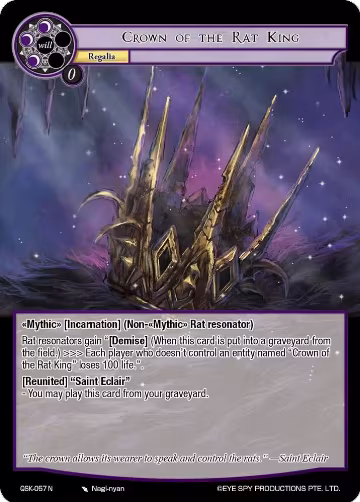 Crown of the Rat King (QSK-057 N), The Quest of the Seven Keys — Force of Will card price