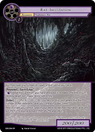Rat Infestation (QSK-064 SR), The Quest of the Seven Keys — Force of Will card price