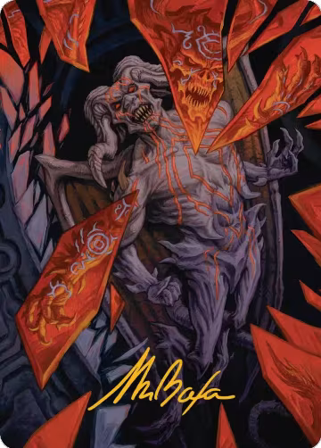 Curse-Marred Demon Art Card (Gold-Stamped Signature) (37), Art Series: Reality Fracture — Magic card price