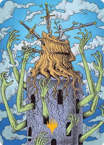 Flourishing Grapple Art Card (Gold-Stamped) (51), Art Series: Reality Fracture — Magic card price