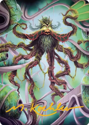 Verdant Kraken Art Card (Gold-Stamped Signature) (53), Art Series: Reality Fracture — Magic card price
