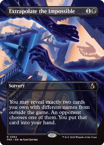 Extrapolate the Impossible (Borderless) (364), Reality Fracture — Magic card price