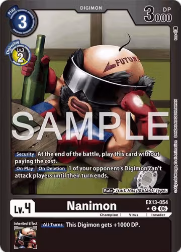 Nanimon (Limited Foil) (EX13-054 C), Chivalrous XIII — Digimon card price