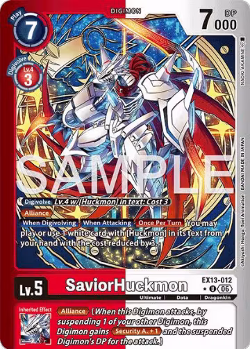 SaviorHuckmon (Limited Foil) (EX13-012 U), Chivalrous XIII — Digimon card price