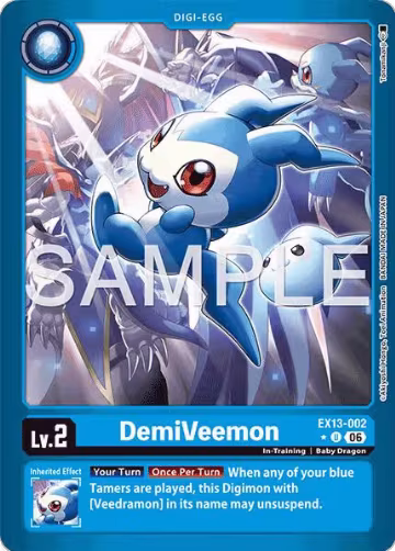 DemiVeemon (Limited Foil) (EX13-002 U), Chivalrous XIII — Digimon card price