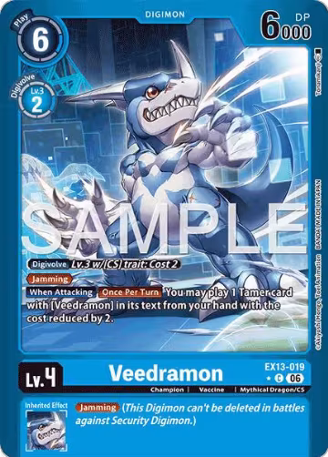 Veedramon (Limited Foil) (EX13-019 C), Chivalrous XIII — Digimon card price