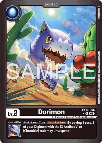 Dorimon (Limited Foil) (EX13-006 U), Chivalrous XIII — Digimon card price