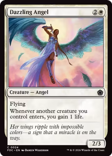 Dazzling Angel (24), Commander: Foundations — Magic card price