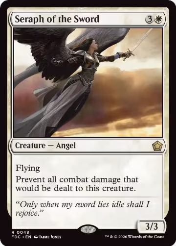Seraph of the Sword (48), Commander: Foundations — Magic card price