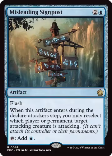 Misleading Signpost (69), Commander: Foundations — Magic card price