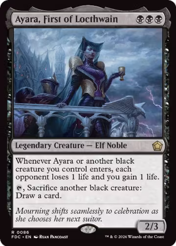 Ayara, First of Locthwain (86), Commander: Foundations — Magic card price