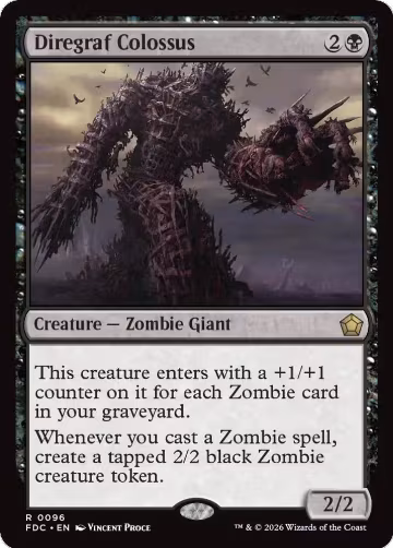 Diregraf Colossus (96), Commander: Foundations — Magic card price