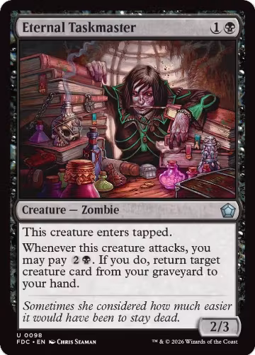 Eternal Taskmaster (98), Commander: Foundations — Magic card price