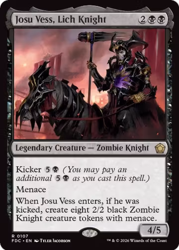 Josu Vess, Lich Knight (107), Commander: Foundations — Magic card price
