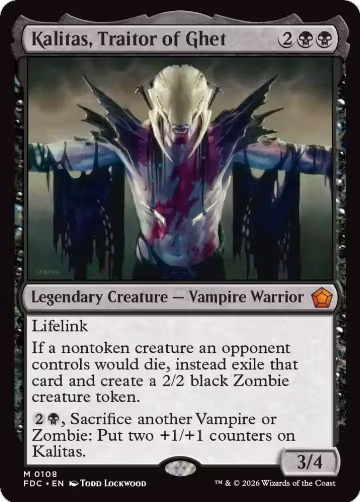 Kalitas, Traitor of Ghet (108), Commander: Foundations — Magic card price