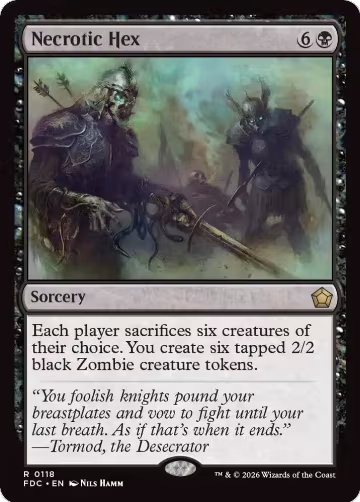 Necrotic Hex (118), Commander: Foundations — Magic card price