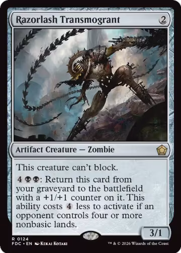 Razorlash Transmogrant (124), Commander: Foundations — Magic card price