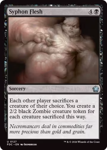 Syphon Flesh (127), Commander: Foundations — Magic card price