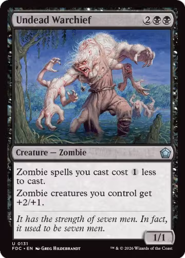 Undead Warchief (131), Commander: Foundations — Magic card price