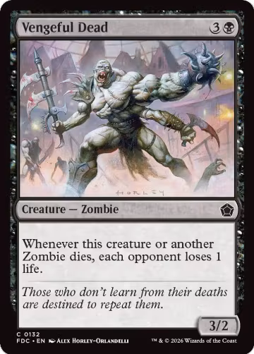 Vengeful Dead (132), Commander: Foundations — Magic card price