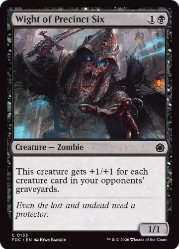 Wight of Precinct Six (133), Commander: Foundations — Magic card price