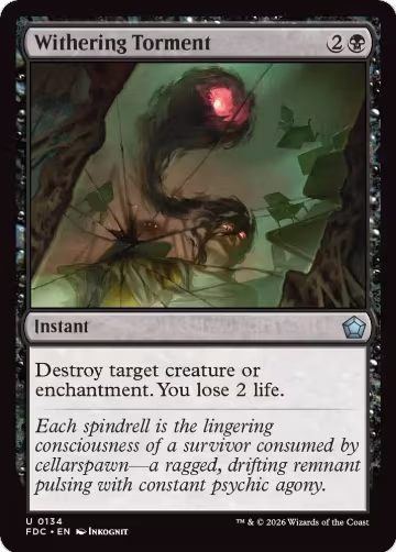 Withering Torment (134), Commander: Foundations — Magic card price