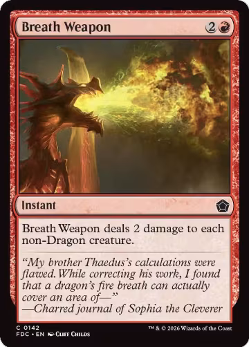 Breath Weapon (142), Commander: Foundations — Magic card price