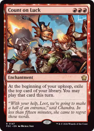 Count on Luck (147), Commander: Foundations — Magic card price