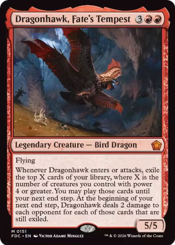 Dragonhawk, Fate's Tempest (151), Commander: Foundations — Magic card price