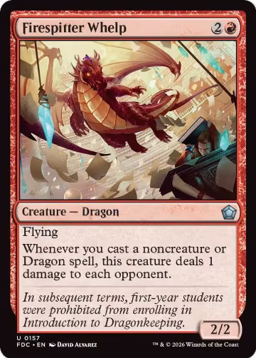 Firespitter Whelp (157), Commander: Foundations — Magic card price