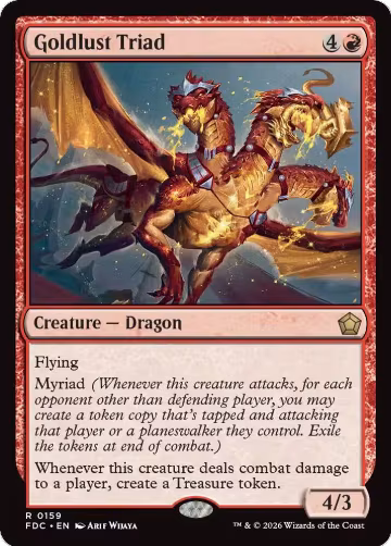 Goldlust Triad (159), Commander: Foundations — Magic card price