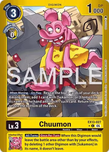 Chuumon (Limited Foil) (EX13-027 C), Chivalrous XIII — Digimon card price