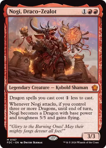 Nogi, Draco-Zealot (167), Commander: Foundations — Magic card price