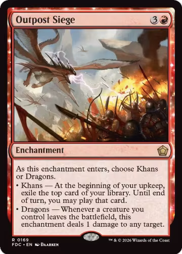 Outpost Siege (169), Commander: Foundations — Magic card price