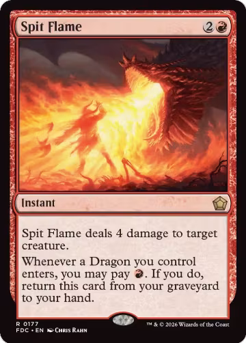 Spit Flame (177), Commander: Foundations — Magic card price