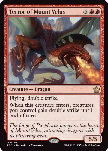Terror of Mount Velus (179), Commander: Foundations — Magic card price
