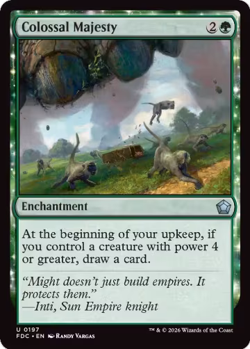 Colossal Majesty (197), Commander: Foundations — Magic card price