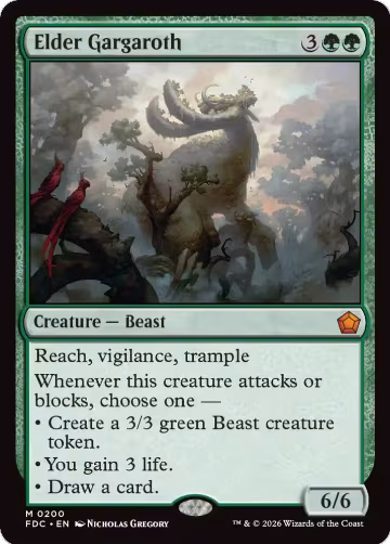 Elder Gargaroth (200), Commander: Foundations — Magic card price